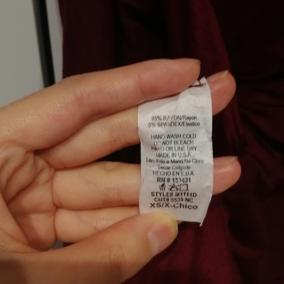 ROOM SERVICE Red open back bodycon midi twist back dress XS Mendocino - Picture 9 of 9